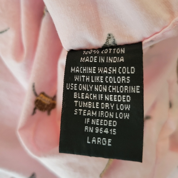 NWT Light Pink Mens Large Dashsund Botton Down Shirt - Picture 6 of 7